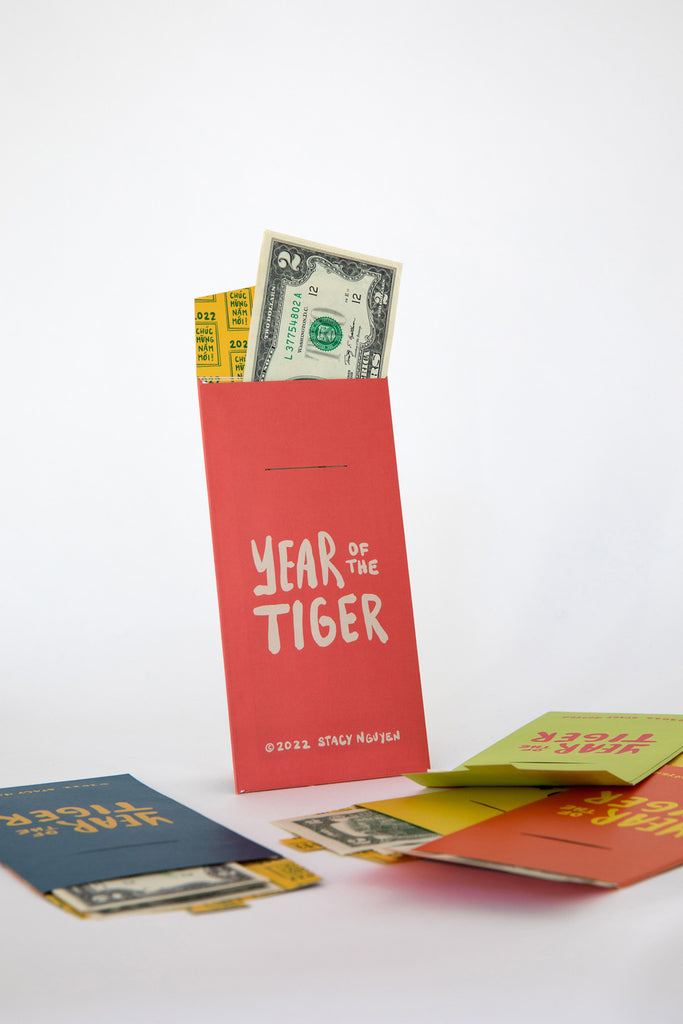 Year of the Tiger Tết Lì Xì Envelopes by Stacy Nguyen at Abacus Row