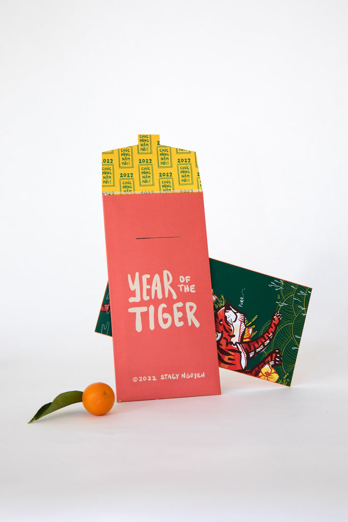 Year of the Tiger Tết Lì Xì Envelopes by Stacy Nguyen at Abacus Row