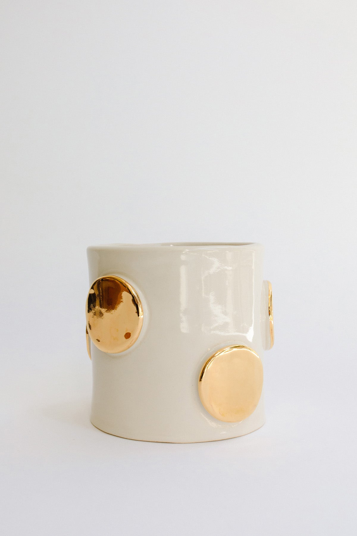 Planter with Gold Coins by TPOH The Persuits Of Happiness