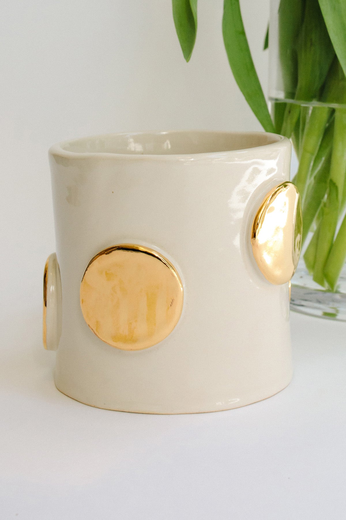 Planter with Gold Coins by TPOH The Persuits Of Happiness