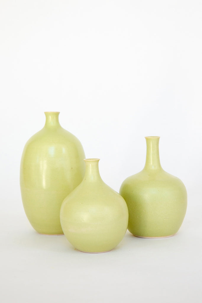 Avocado Bottle Bud Vases by Vy Voi at Abacus Row